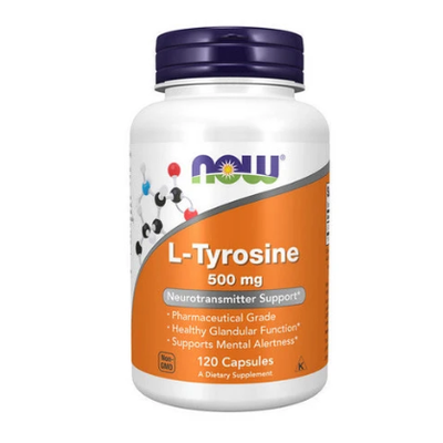 Now Foods, L-Tyrosine, 500 mg, 120 Caps